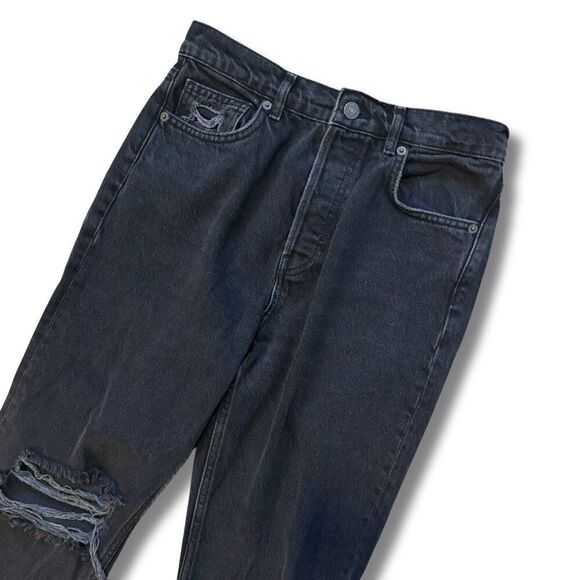 Reformation Cynthia High Rise Straight Leg Jeans Distressed Size 27 - Picture 2 of 5